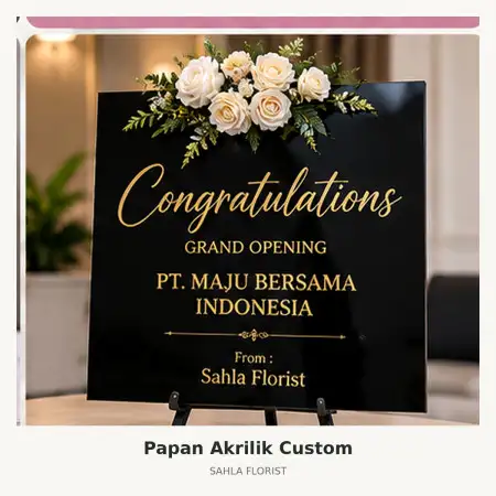 Papan Bunga Akrilik Harvest City